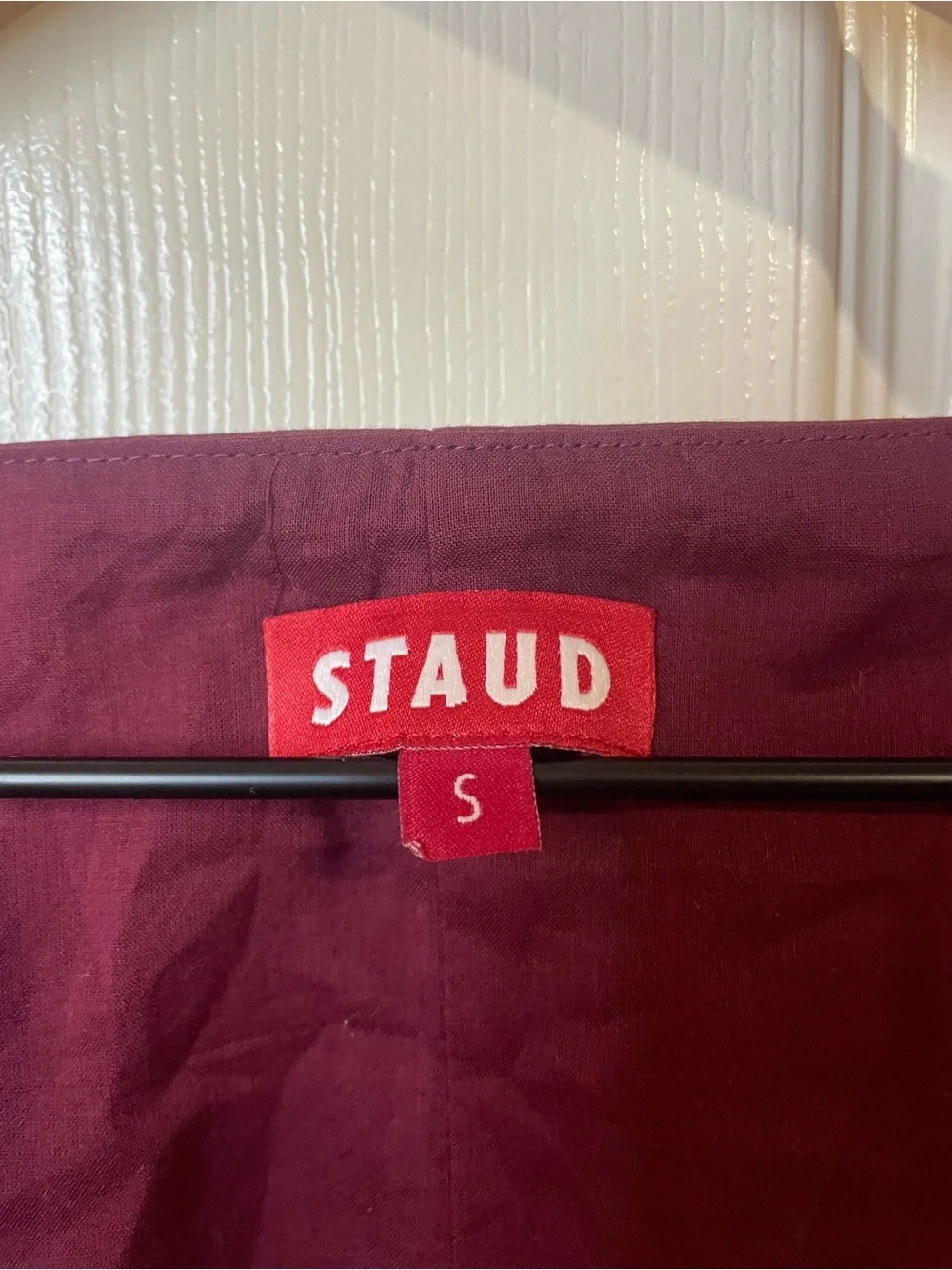 STAUD Peggy Top in Plum Size Small